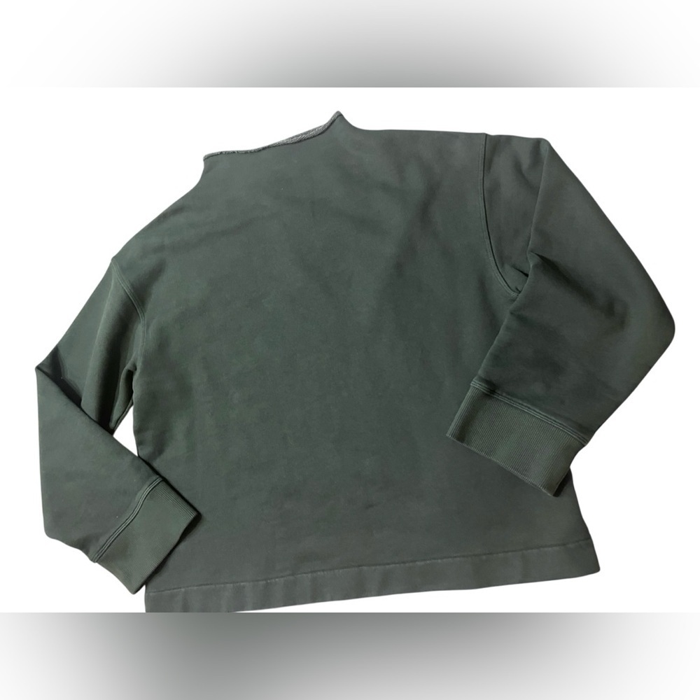 Madewell Mock neck Dark Green Sweatshirt Sz M